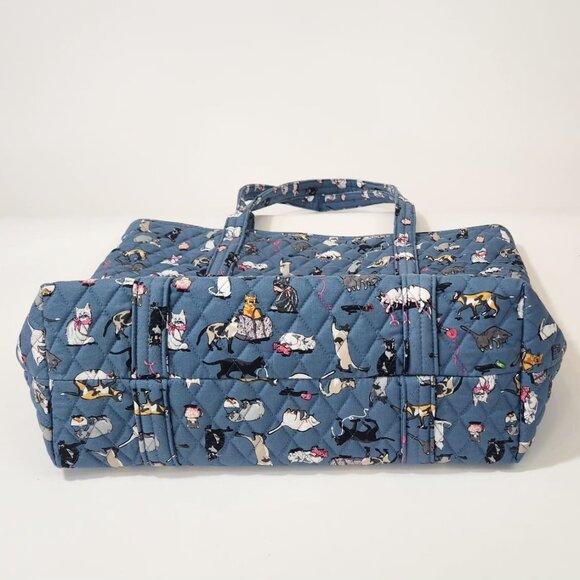 NWT Vera Bradley Cat's Meow Carry On Travel Bag Zip Top Large Tote - Picture 6 of 7